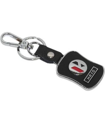 Hero Lether Metal Hook Locking Key Chain