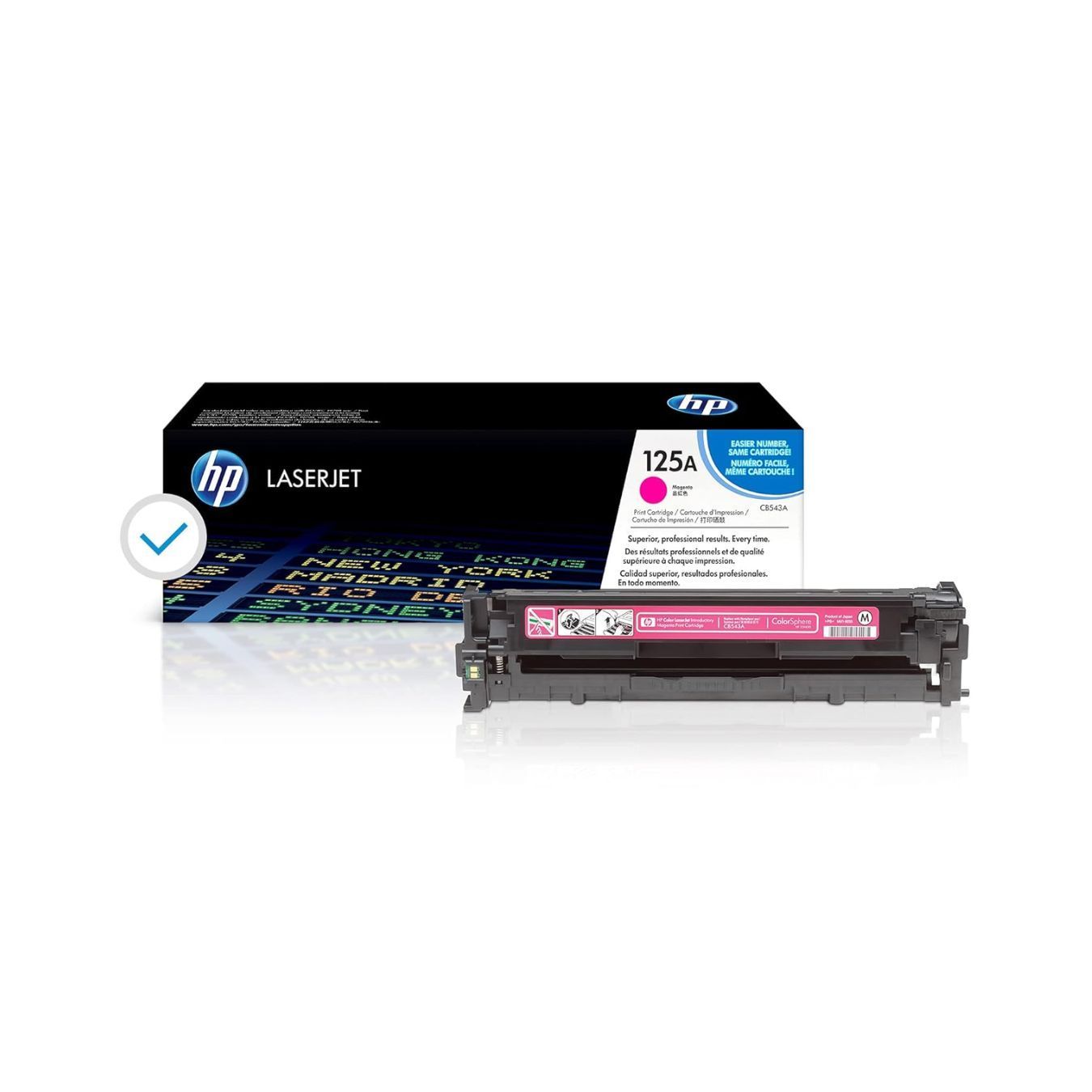 HP 125A Magenta Original LaserJet Toner Cartridge (CB543A)