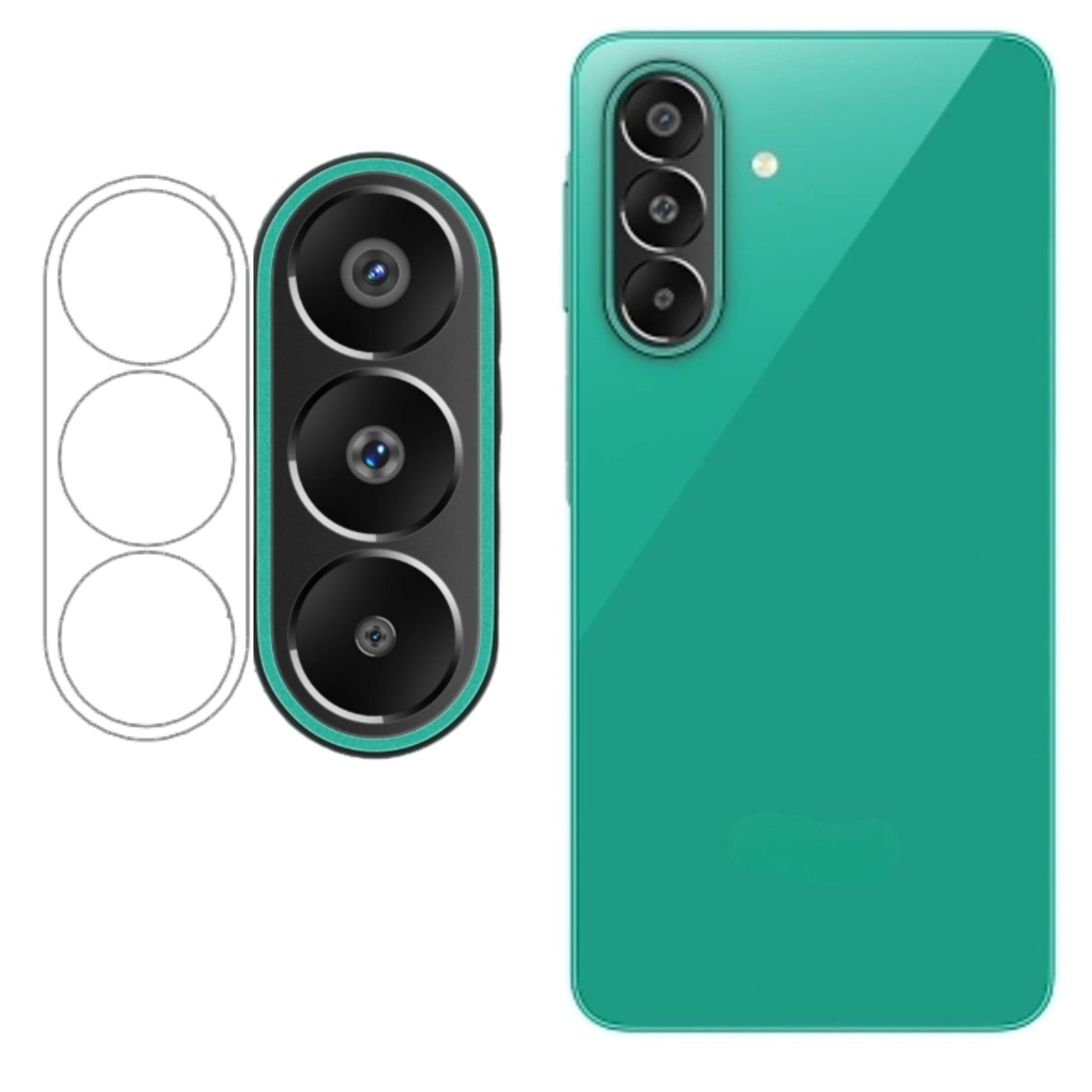 ISAAK Back Camera Lens Protector compatible for Samsung Galaxy F70 Pro 5G (Pack of 1)