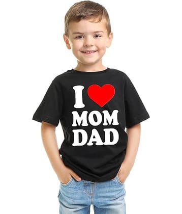 kaseera Pack of 1 Boys Cotton T-Shirt ( Black )