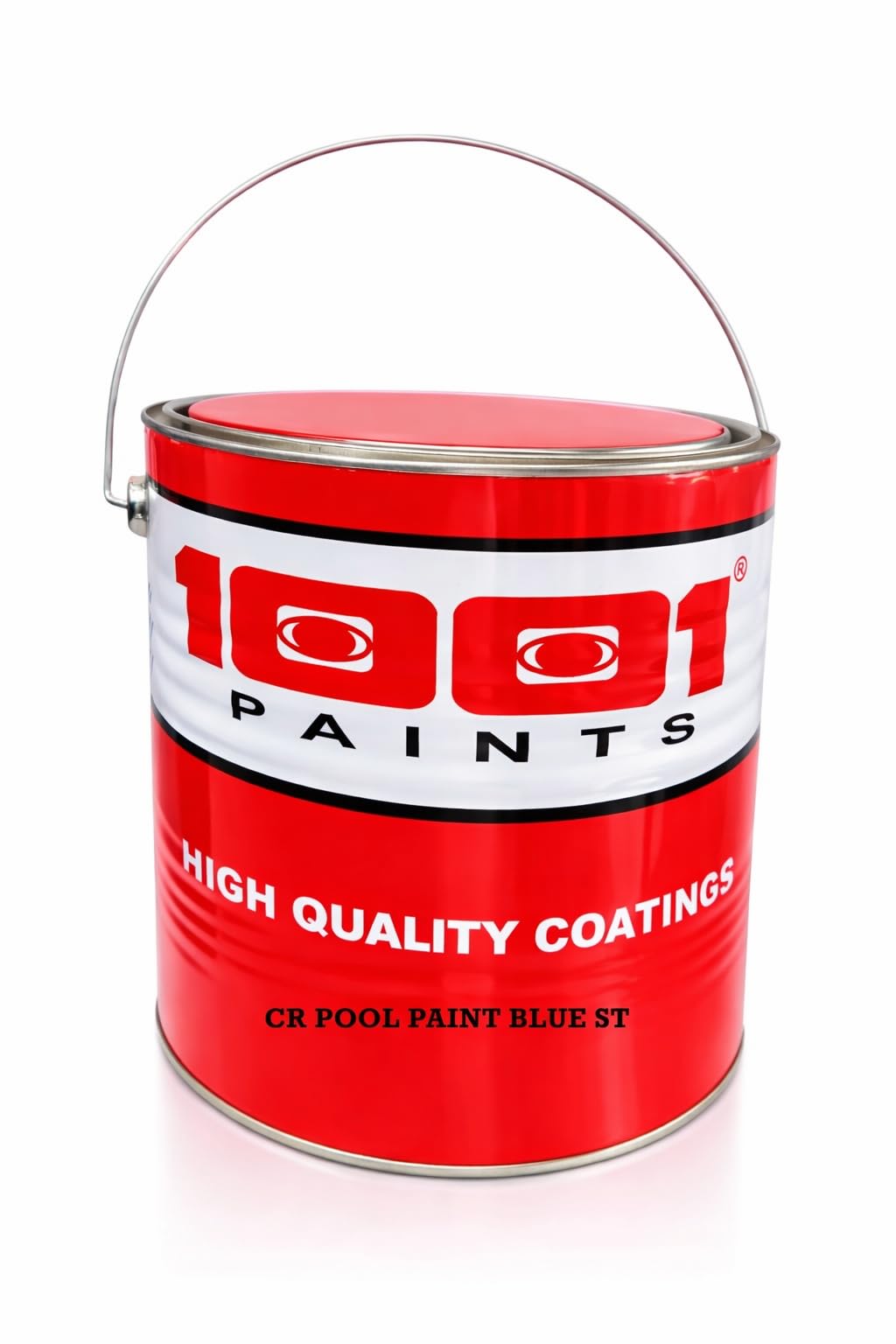 1001 Chlorinated Rubber Pool Paint Blue | Chlorine-Resistant, UV-Protected, Long-Lasting Finish for Swimming Pools & Water Tanks | Smooth & Glossy Surface - 4 Ltr.