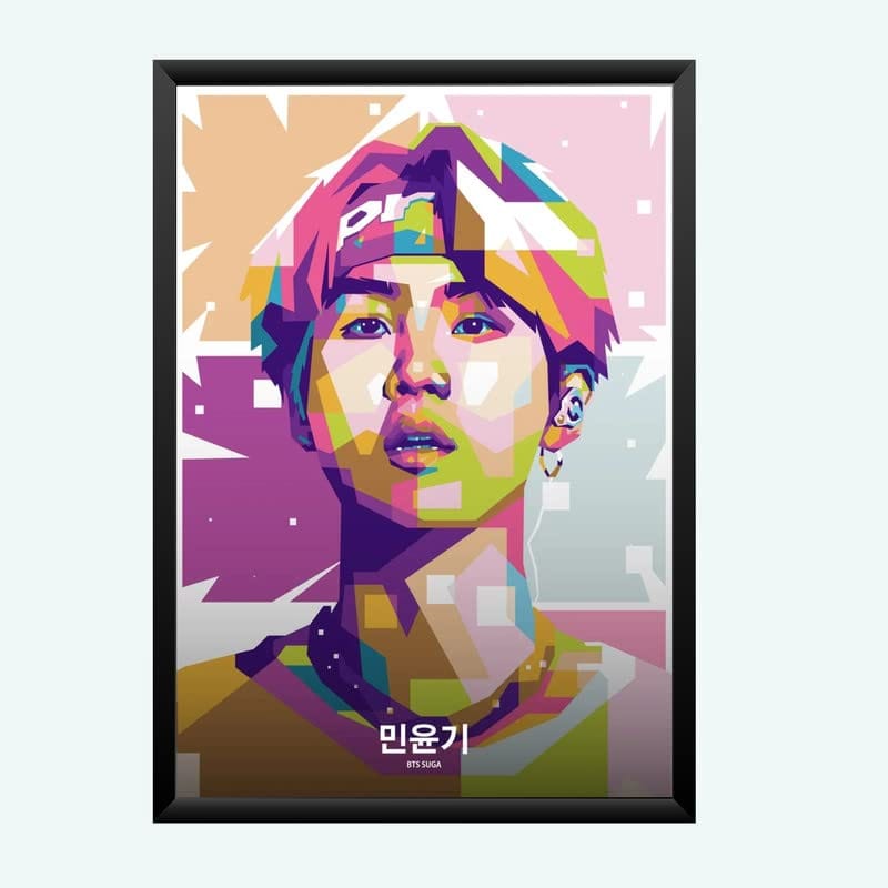 Nokkes Bts Army Bangtan Boy V suga J-Hope Jungkook Jin Jimin Rm 8X12 Inch Size Photo Frame Photo Home Office_bts5_7
