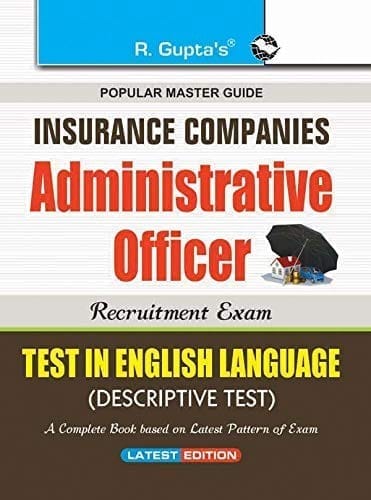 Insurance Companies: Administrative Officer Recruitment Exam Guide (Test in English Language-Descriptive Test) [Paperback] [Apr 15, 2025] RPH Editorial Board