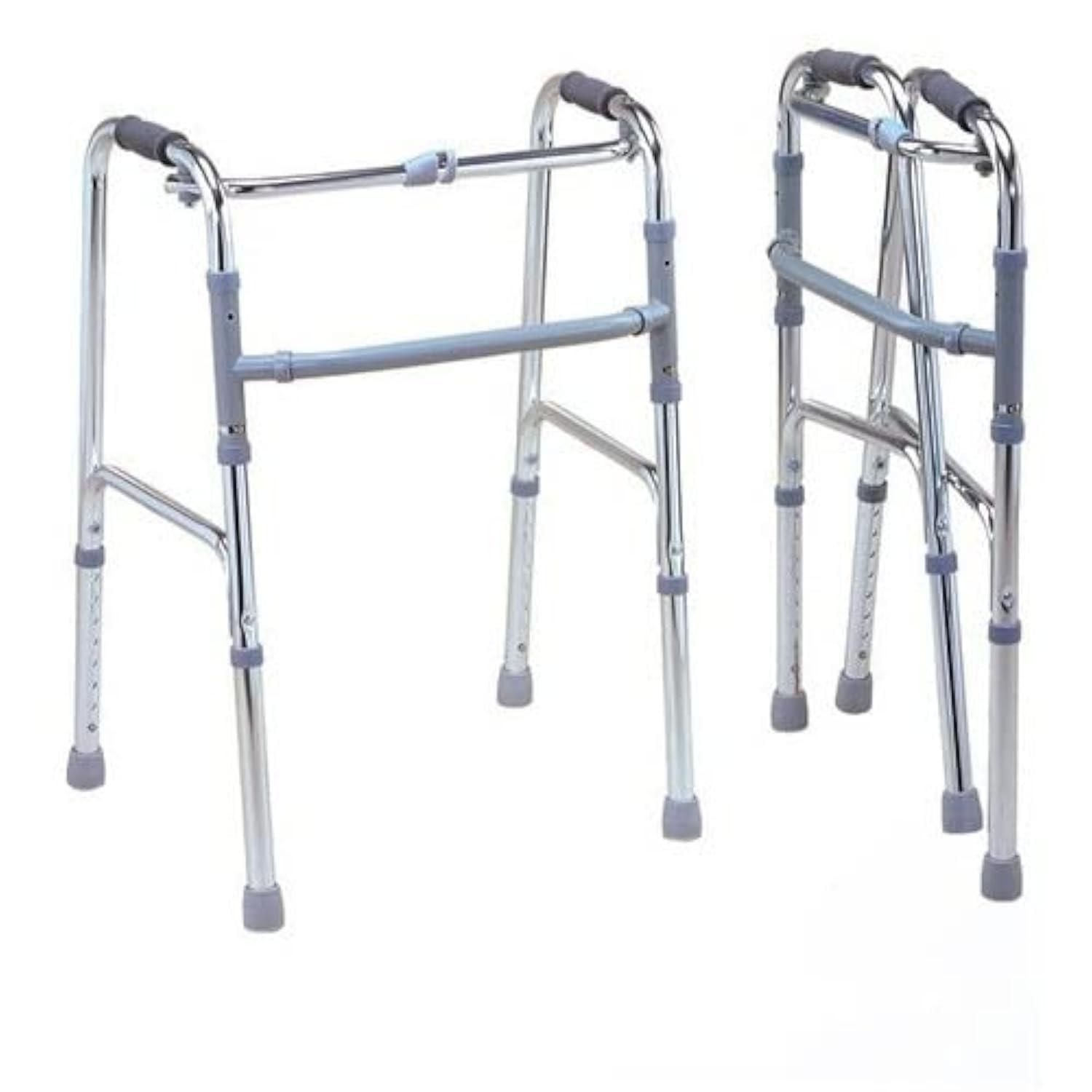 Tan45 lightweight folding Walker Ideal for seniors, Old people, adults, elderly, handicapped, medical| Walking stand Aluminium Weight Capacity 100+ Kgs| Adjustable Height Heavy Duty | Walking Aids