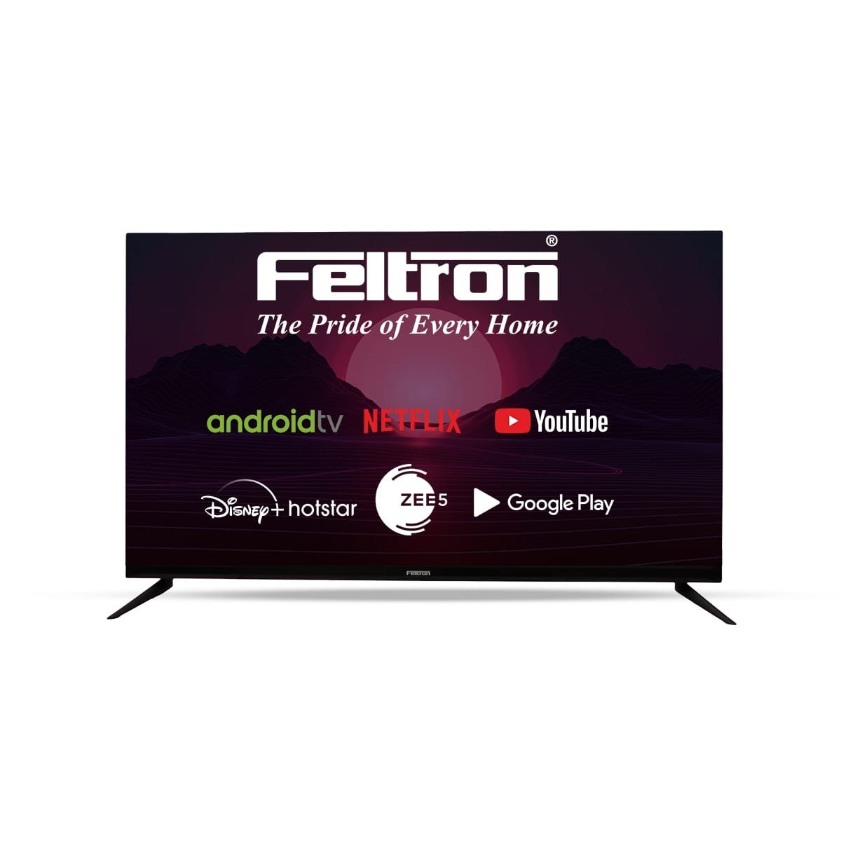 Feltron 190 Cm (43 Inch) Ultra HD LED Smart Web OS TV Bezel - Less Design