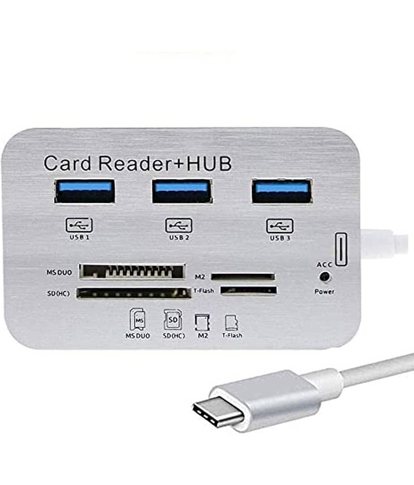 EKRAJ 3 port USB Hub 3.0/3.1+ All in one Card Reader