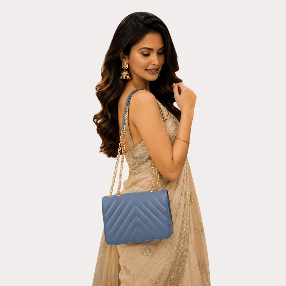 Royal Amethyst Quilted Luxe Handbag