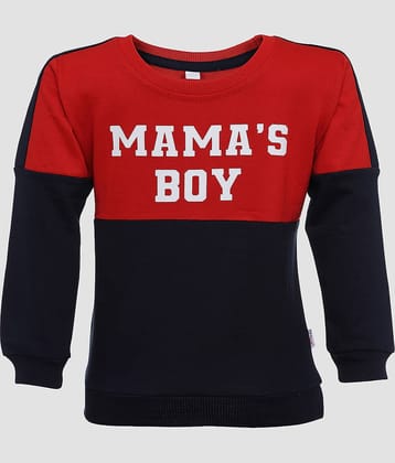 CATCUB Pack of 1 Boys Cotton Blend Sweatshirt ( Red )