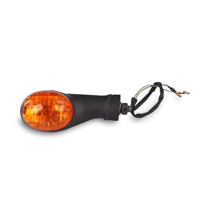 Varroc Rear RH & Front LH Indicator for Amber Bike | Durable Build & Superior Performance | Resists Water and Corrosion | Shockproof | Easy Installation with Pre-Wiring