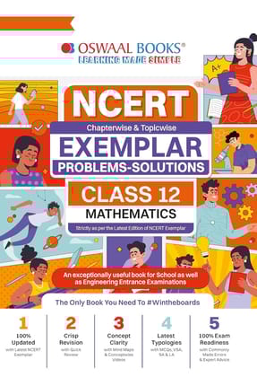Oswaal NCERT Exampler (Problem -Solution)Class 12 Mathmatics Book For 2026 Board Exam Paperback [Paperback] Oswaal Books And Learning Private limited