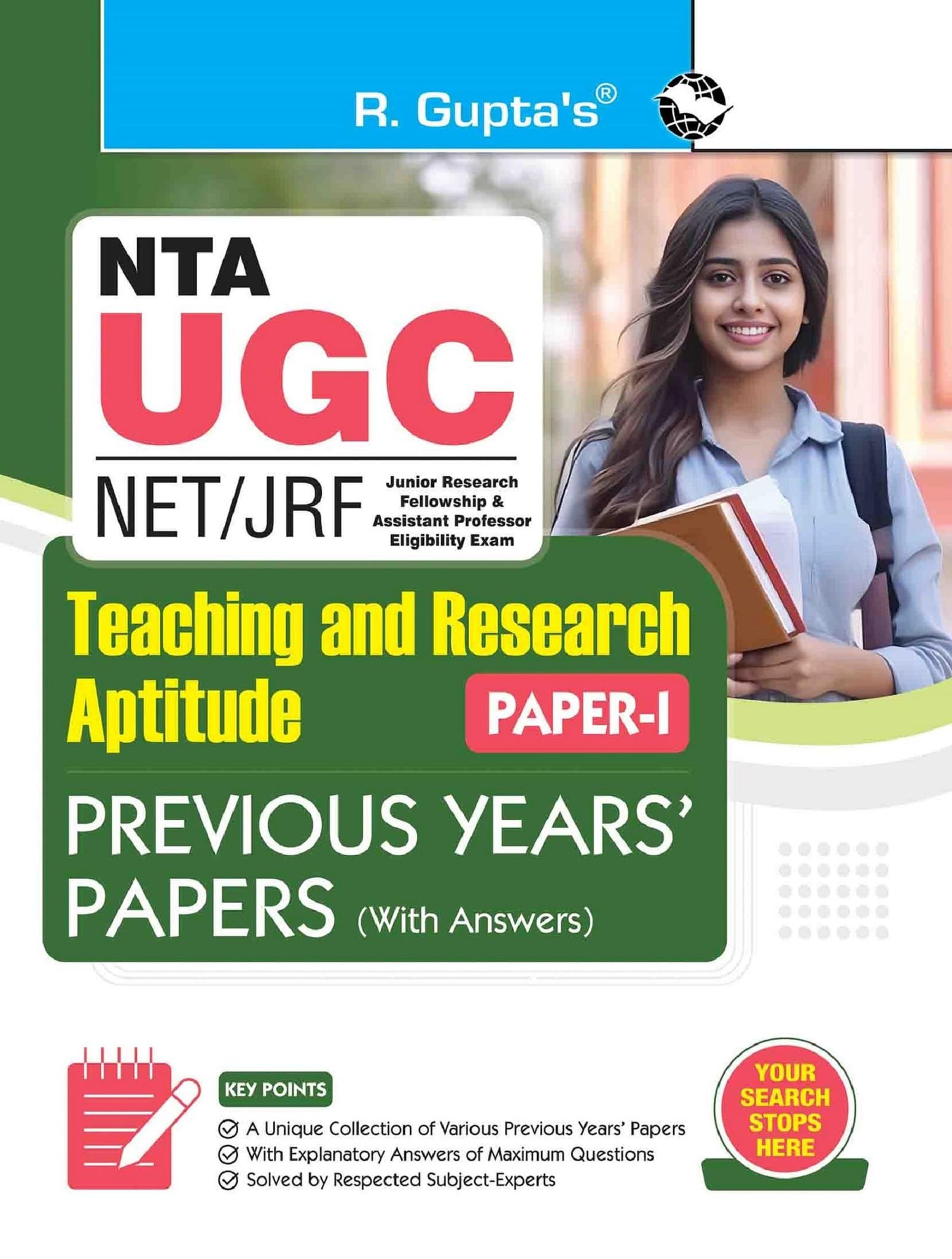NTA-UGC-NET/JRF: (Paper-I) Previous Years' Papers (Solved) [Paperback] [Apr 12, 2025] RPH Editorial Board