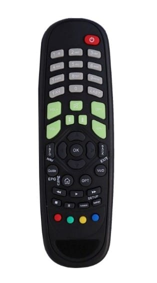 Set Top Box Remote No. STB 03, Compatible with Den Set Top Box Remote Control-Old Remote Functions Must Be Exactly Same (Color Multicolor)