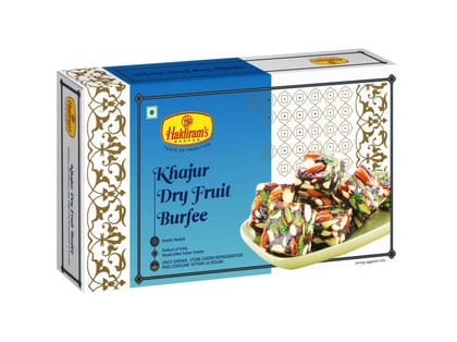  Haldiram's Khajur Dryfruit Burfee Packed Sweets - 250 Gm - Pack of 2