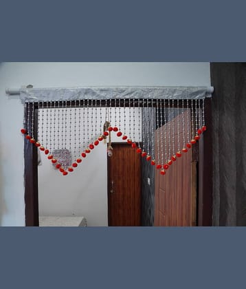 PINDIA Single Window Solid String Curtain
