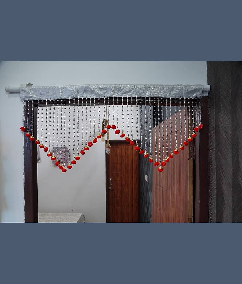 PINDIA Single Window Solid String Curtain
