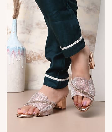 BIZZARO Rose Gold Women's Sandal Heels
