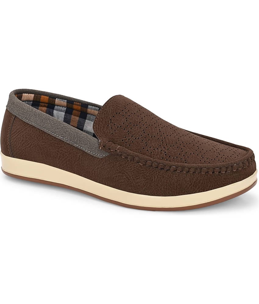 Leeport Brown Men's Slip on