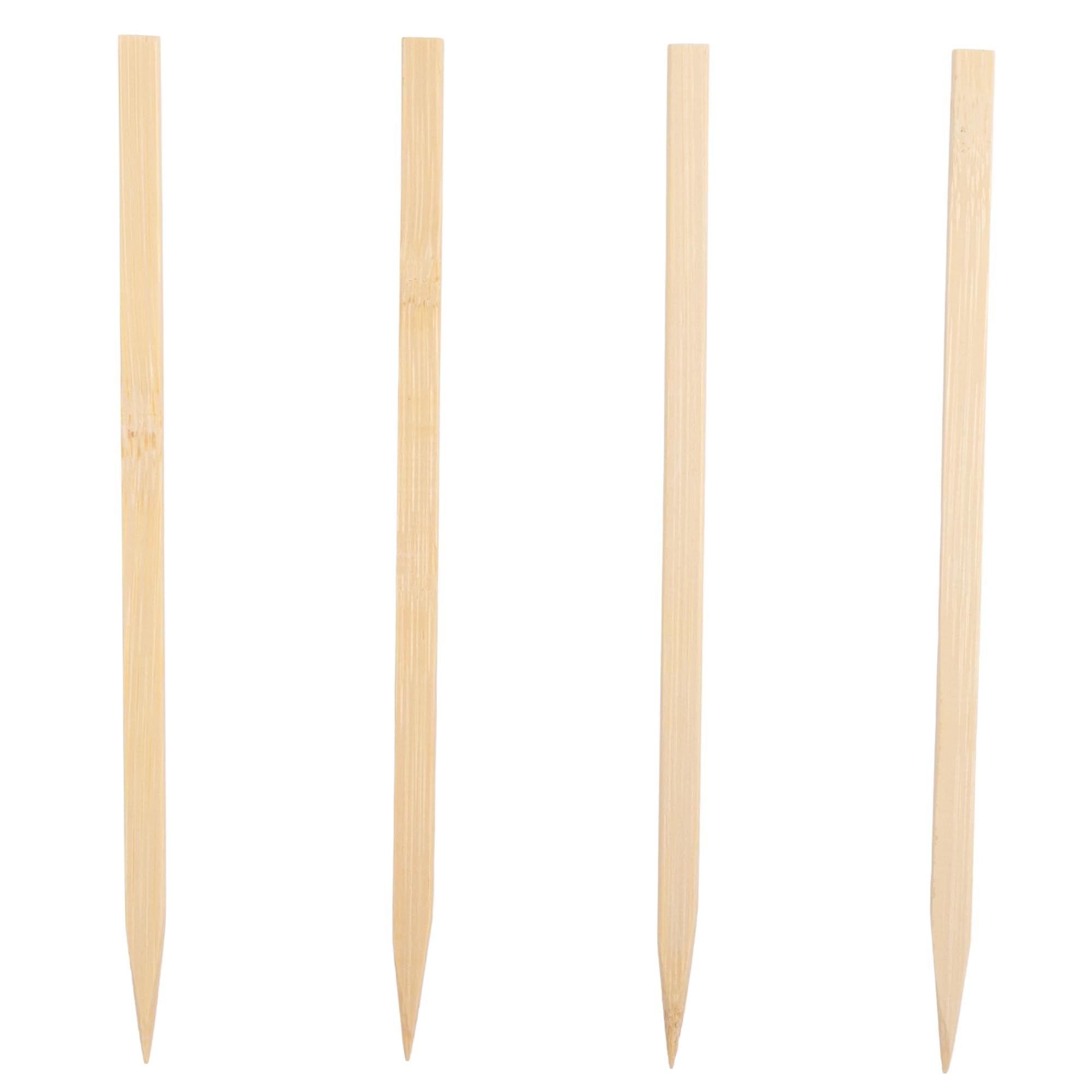 Bamboo Skewer Sticks Pack of 50 Sticks | BBQ Snack Sticks for Grilling & Appetisers - Set of 2