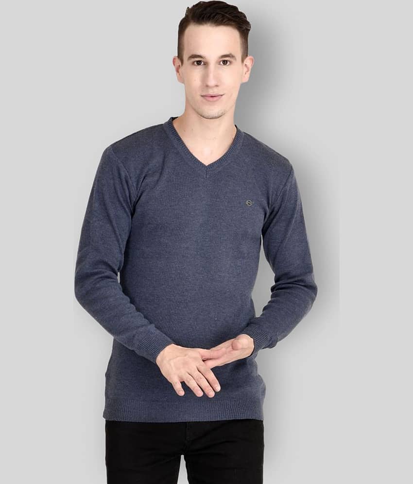 Neuvin Blue V Neck Sweater