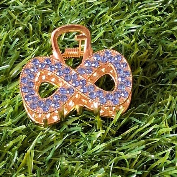 Golden Beaded Small Hair Clip
