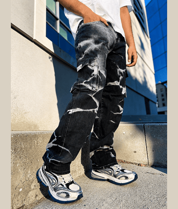 Styzon Solid Men's Jeans ( Black )