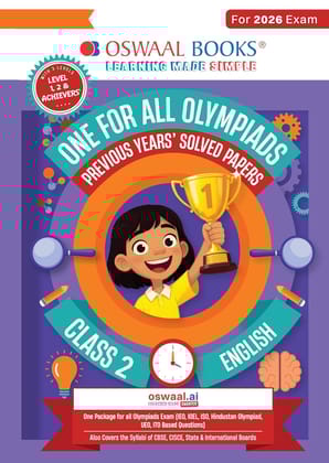 Oswaal One for all Olympiads previous year solved paper prep Guide English class 2 Exam-2 June 2026 [Paperback] [Oct 30, 2024] oswaal