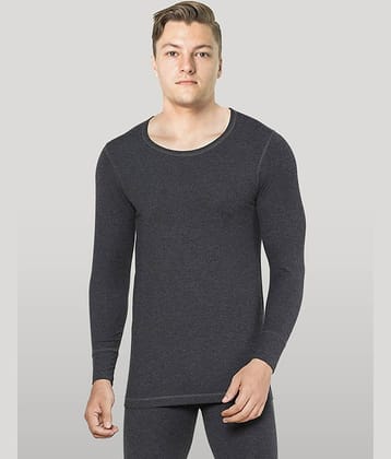 Lux Inferno Pack of 1 Cotton Thermal Tops For Men's ( Black )