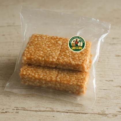 Sabita Putel Pavilion's til chikki - sesame brittle