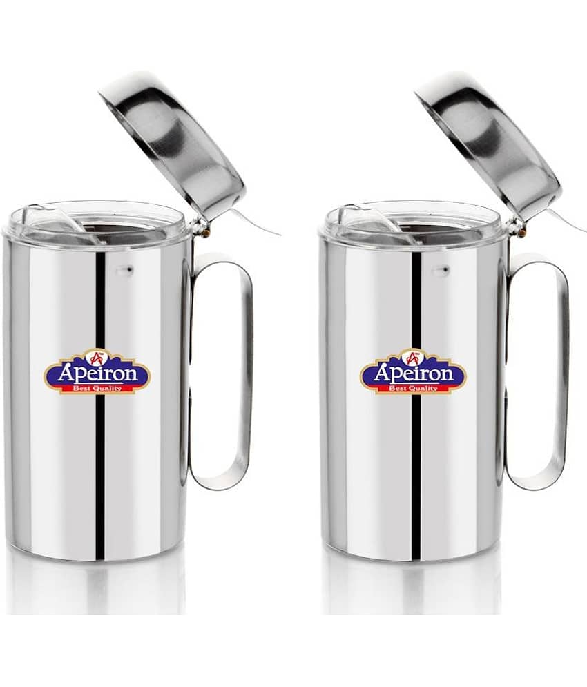 APEIRON Steel Oil Container/Dispenser Set of 2 750 mL