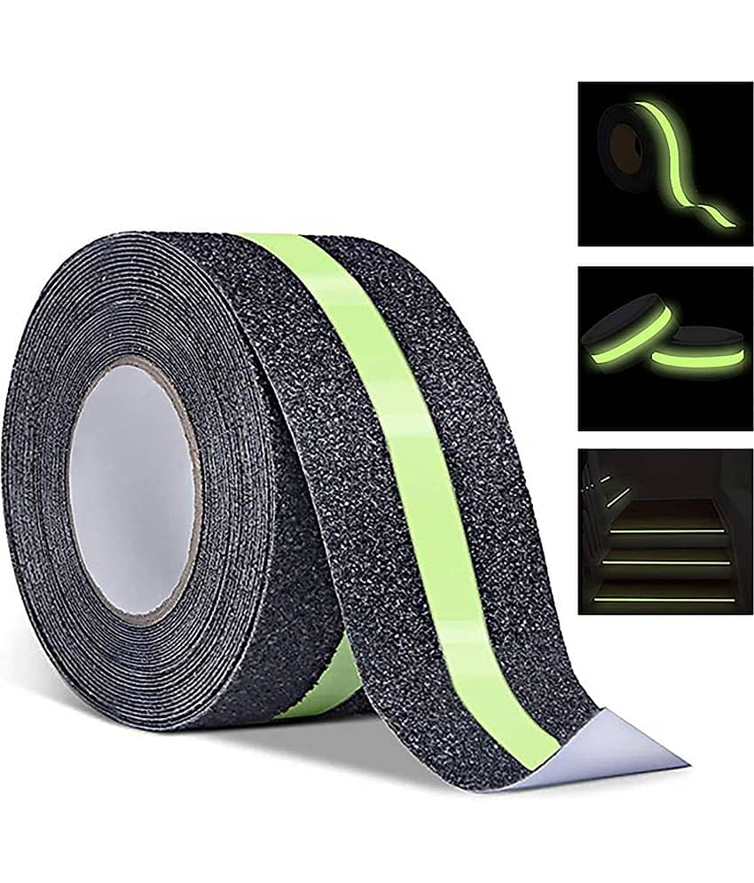Anti Slip Grip Tape,Non-Slip Traction Tapes With Glow In The Dark Reduce The Risk Of Slipping For Indoor Or Outdoor Stair Tread Step And Other Slippery Surfaces,2 InchX16.4 Foot