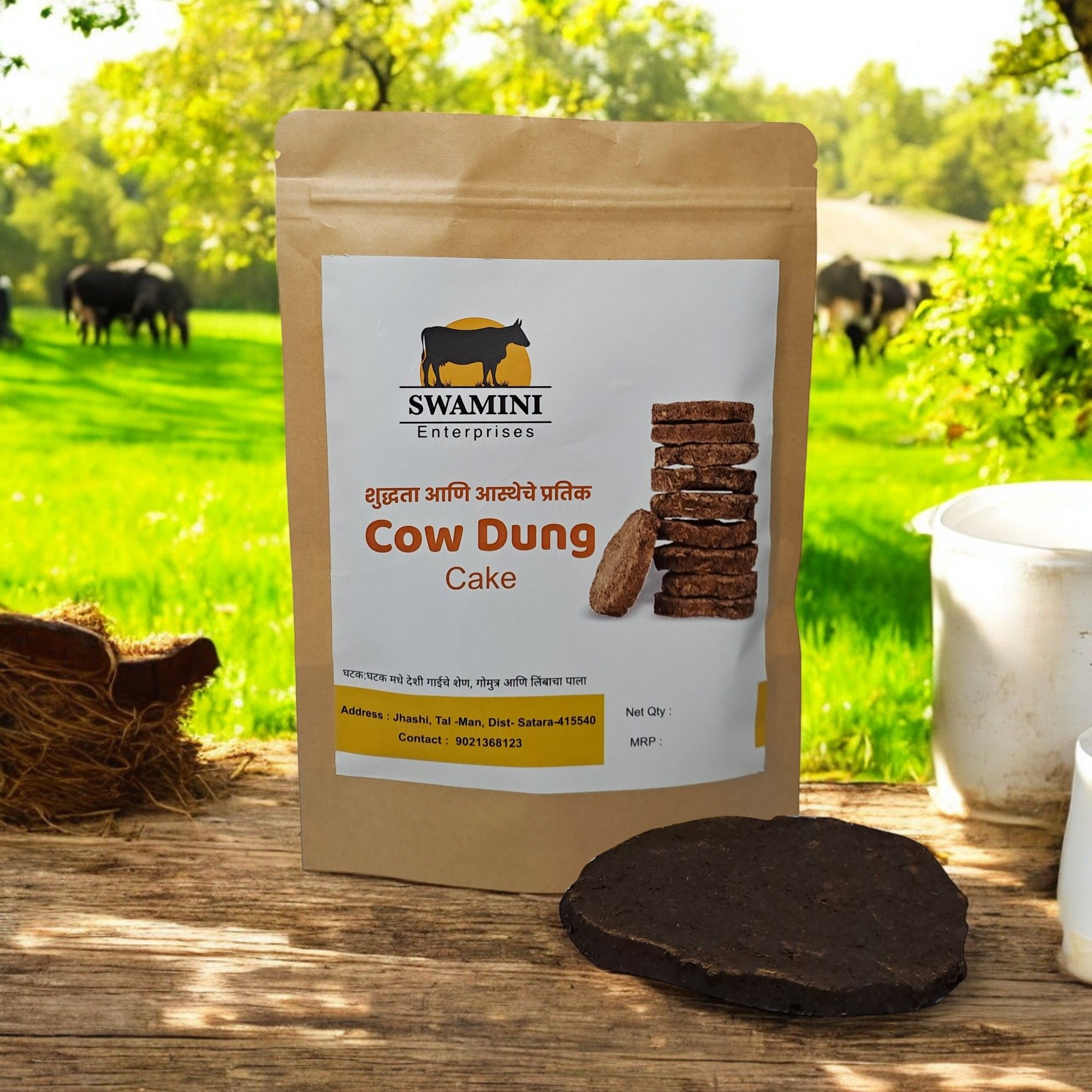 Cow Dunk Cake (10.16cm*10.16cm)