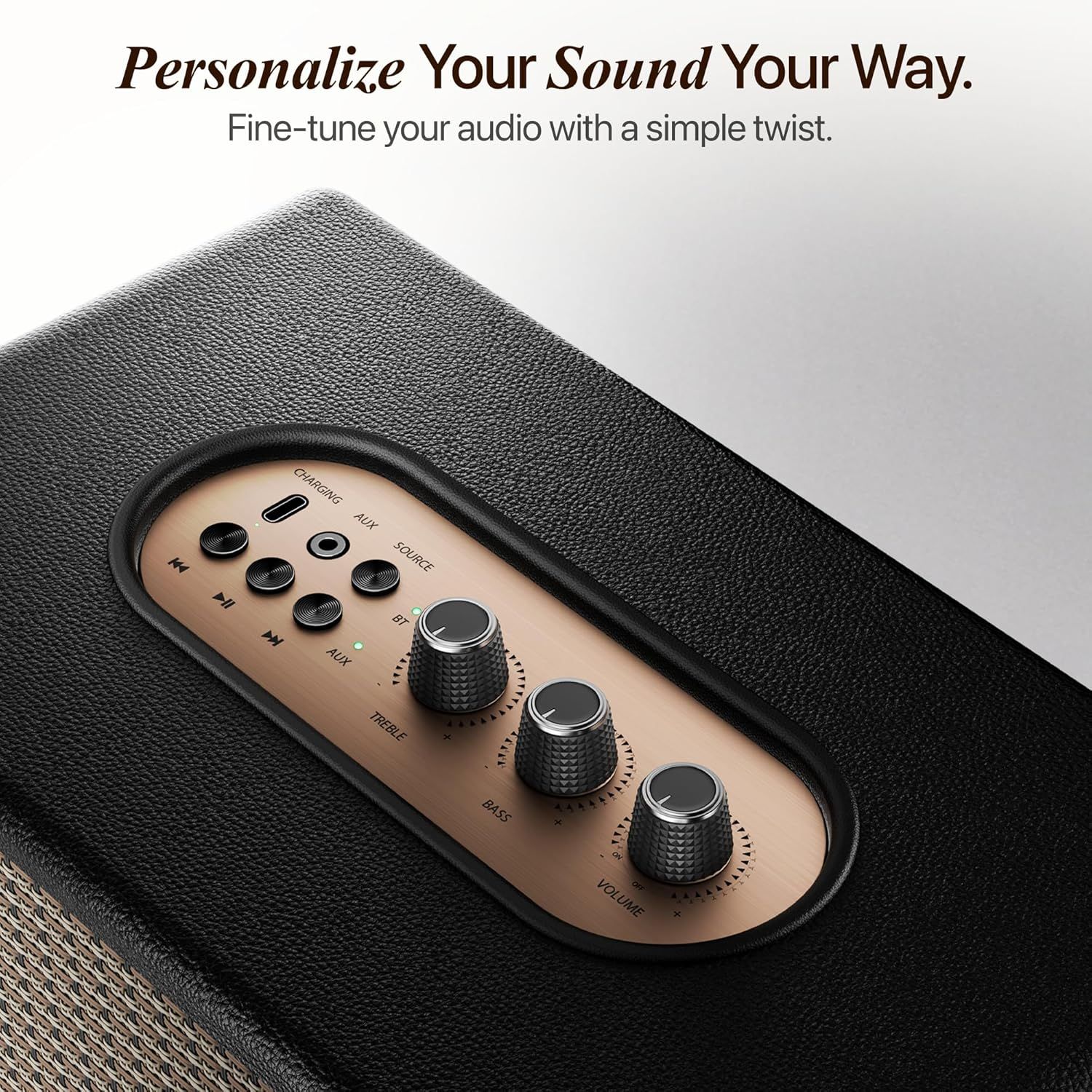 Mivi Superbox Classic [Newly Launched] Premium & Powerful 120W Wireless Bluetooth Portable Speaker with Rotating knobs for Bass, Treble & Volume, Built-in Subwoofer, AUX, USB Charging, Made in India. Mivi Superbox Classic [Newly Launched] Premium & Power