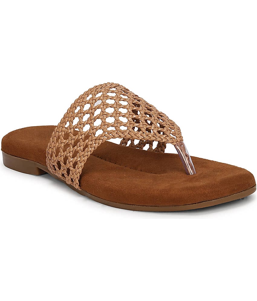 Ishransh Beige Women's Flats