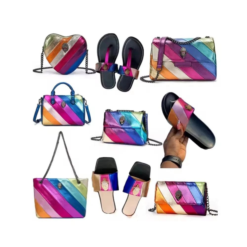 BM9999 Soft Leather Shoulder Hobo Bag Handbags for Women  Large Rainbow Crossbody Bag Flap Purse and Handbag