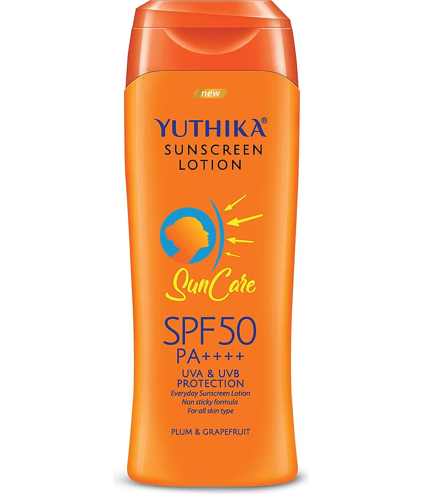 Yuthika Sunscreen Lotion SPF 50 PA++++ with UVA & UVB Protection, Sun Protection Cream for Women & Men - 300ml