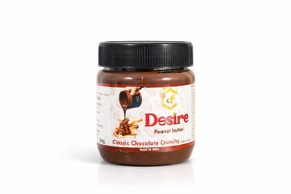 Desire Foods Classic Chocolate Crunchy Peanut Butter, 350g