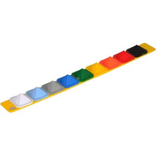 KESAR ZEMS Navgraha Plate, 9 Pyramids, Navgrah Set Line Patti/Strip For Puja,Vastu, Spirituality, Prosperity,Good Luck ,