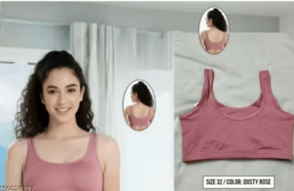 Women's Comfortable Crop Top Bra