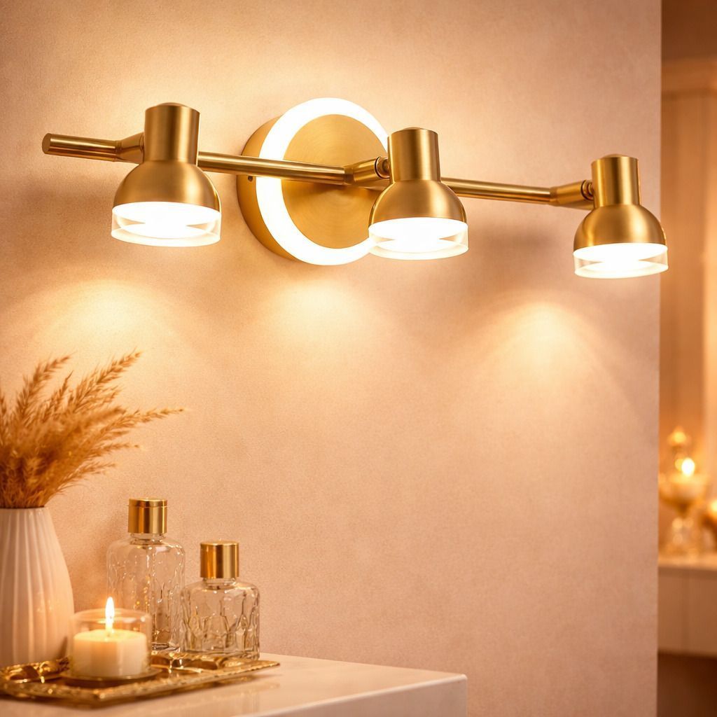 SPARKWORLD Swing Arm Wall Light Wall Lamp With Bulb | Colour: 3-Head