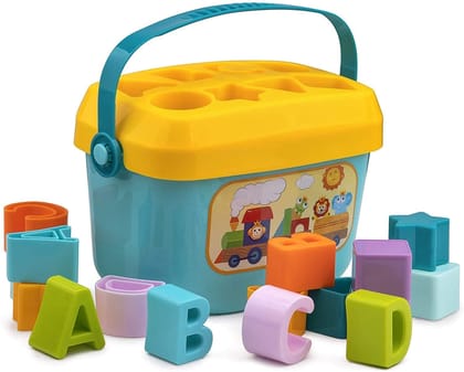 WireScorts Baby and Toddler Plastic First Educational Blocks Shape, Sorter, Colors, ABCD Shape, Toys for 1 Year Old Kids,16 Piece WireScorts Baby and Toddler Plastic First Educational Blocks Shape, Sorter, Colors, ABCD Shape, Toys for 1 Year Old Kids,16 Piece