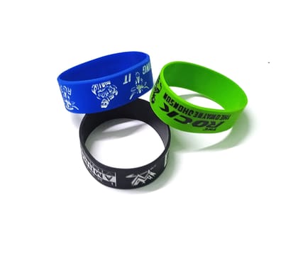 Nawani Hand Silicone Wrist Band - Set of 3