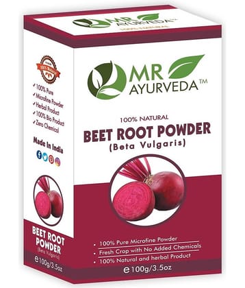MR Ayurveda 100% Organic BeetRoot Powder Face Pack Masks 100 gm