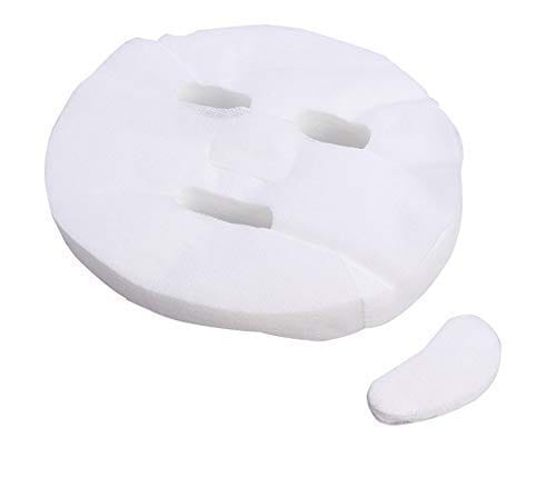 Nawani Cotton Facial Mask Sheets with Cotton Under Eye Mask Sheets, Face to Skin Care Mask - Approx 27 Pieces