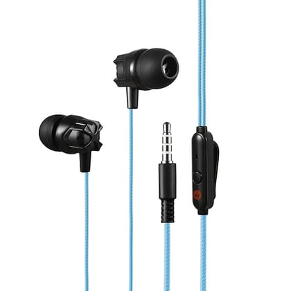 M106 Stereo Earphone - Blue | with Strong Bass | High Definition Sound Quality | Stereo (Multi colour)