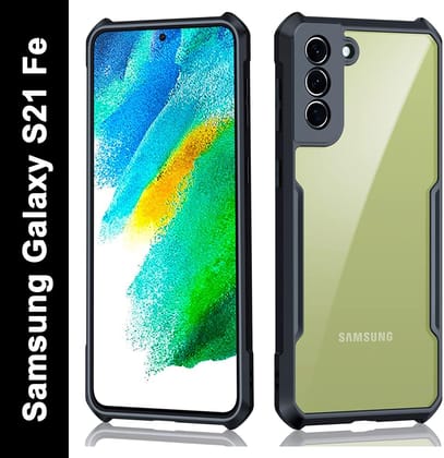 PLUGTECH Slim Shockproof Case | Matte Black Soft | Drop Protection | Precise Cutouts | Premium Mobile Cover for Samsung Galaxy S21 FE