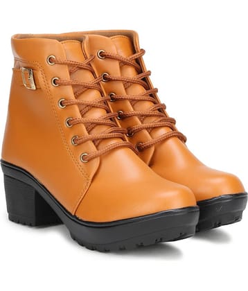 Fashimo Tan Women's Ankle Length Boots