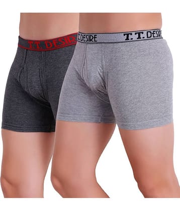 TT Pack of 2 Cotton Trunks For Men's ( Multicolor )