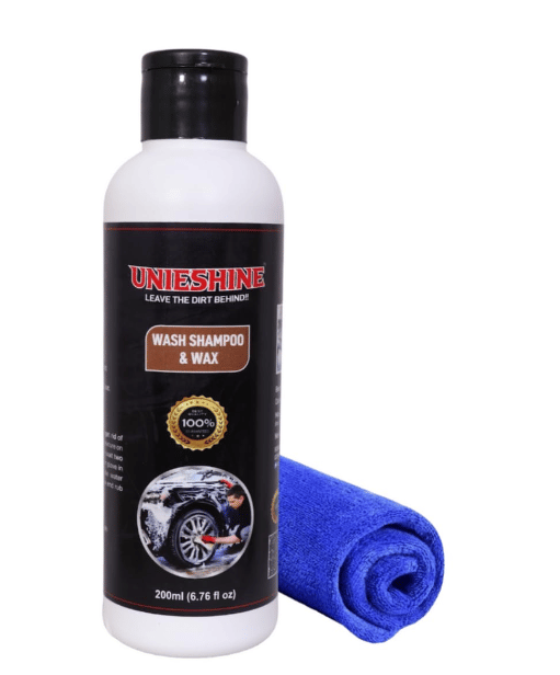 Unieshine Car & Bike Wash Shampoo (200 Ml) with Microfiber Cloth