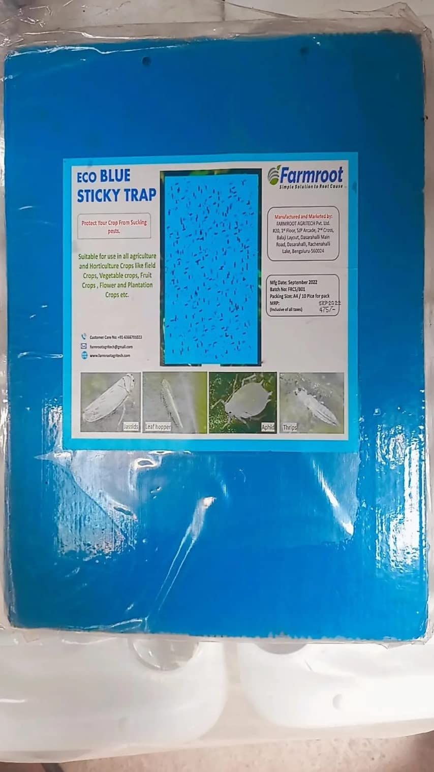 FARM CORROGATED STICKY TRAP -PACK OF 5 (50 SHEETS)