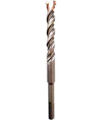 S4 Steel (16 x 160mm) Cross Tip Plus Hammer Drill Bit (Silver)